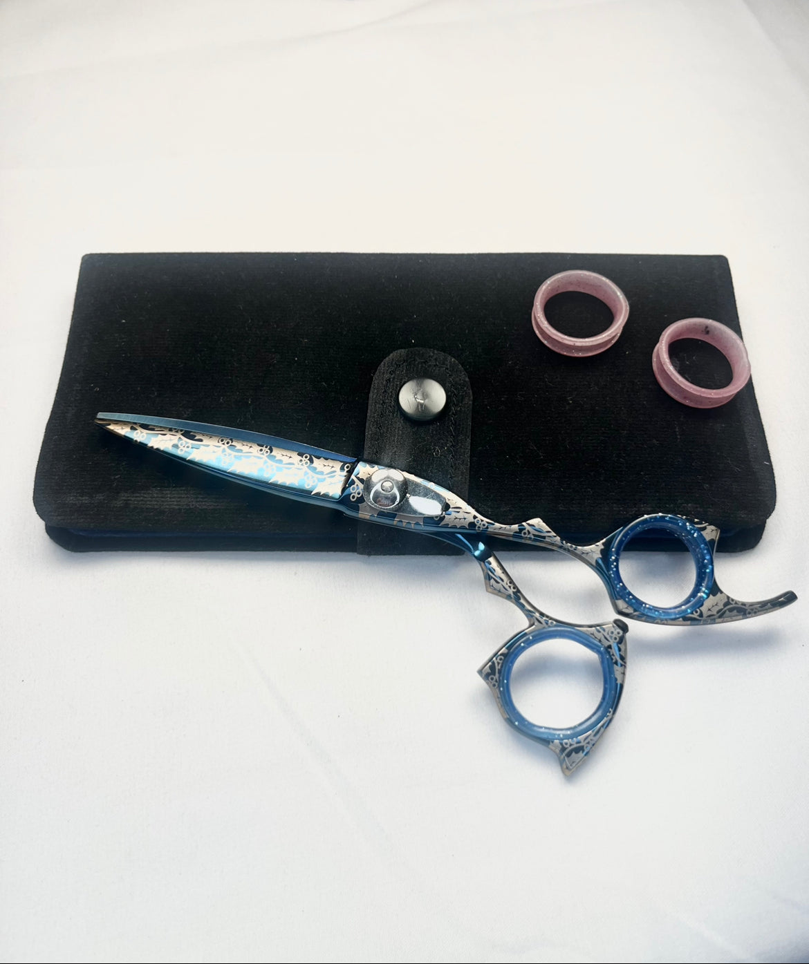 Blue Floral Shear Japanese