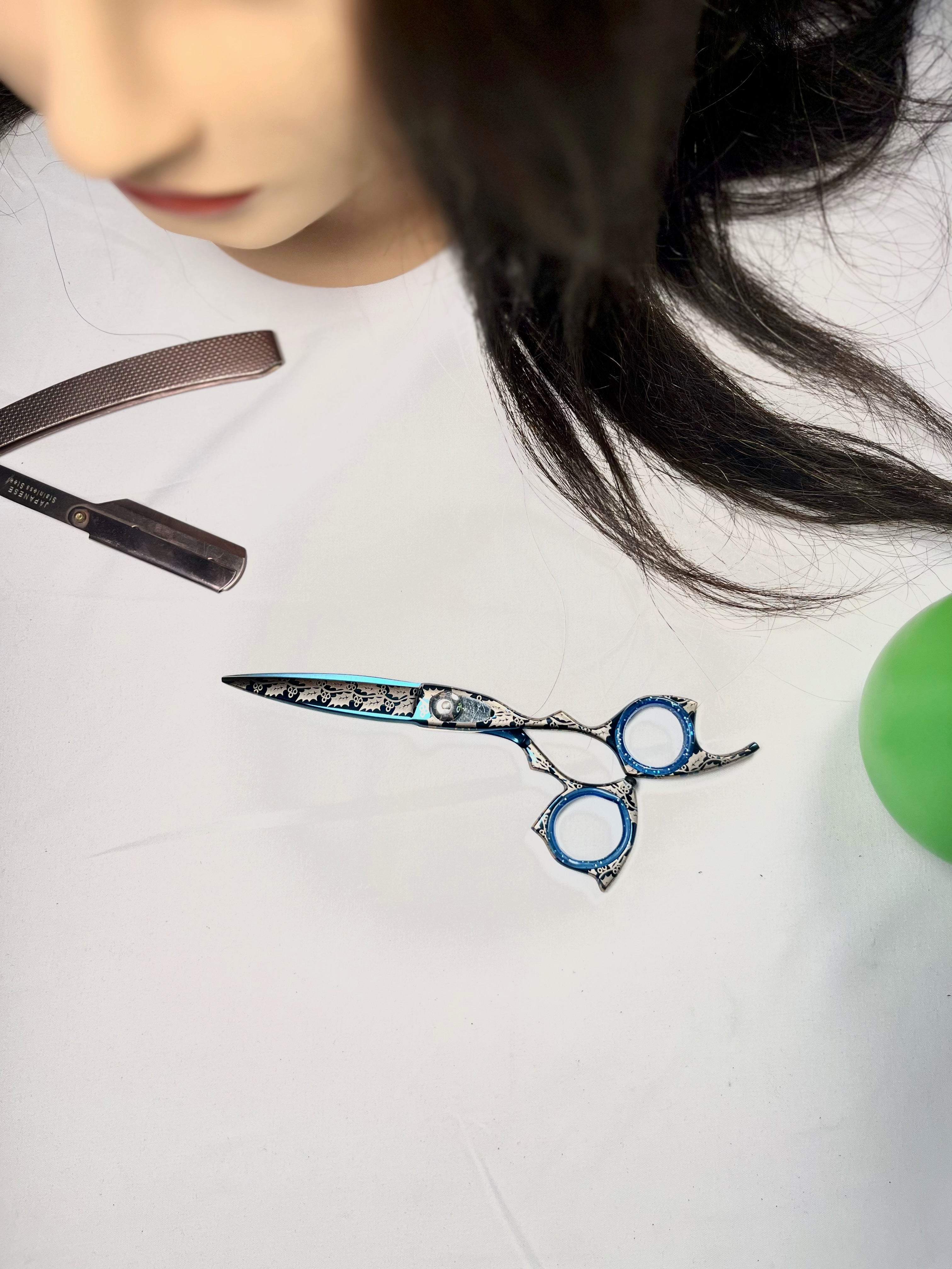 Blue Floral Shear Japanese