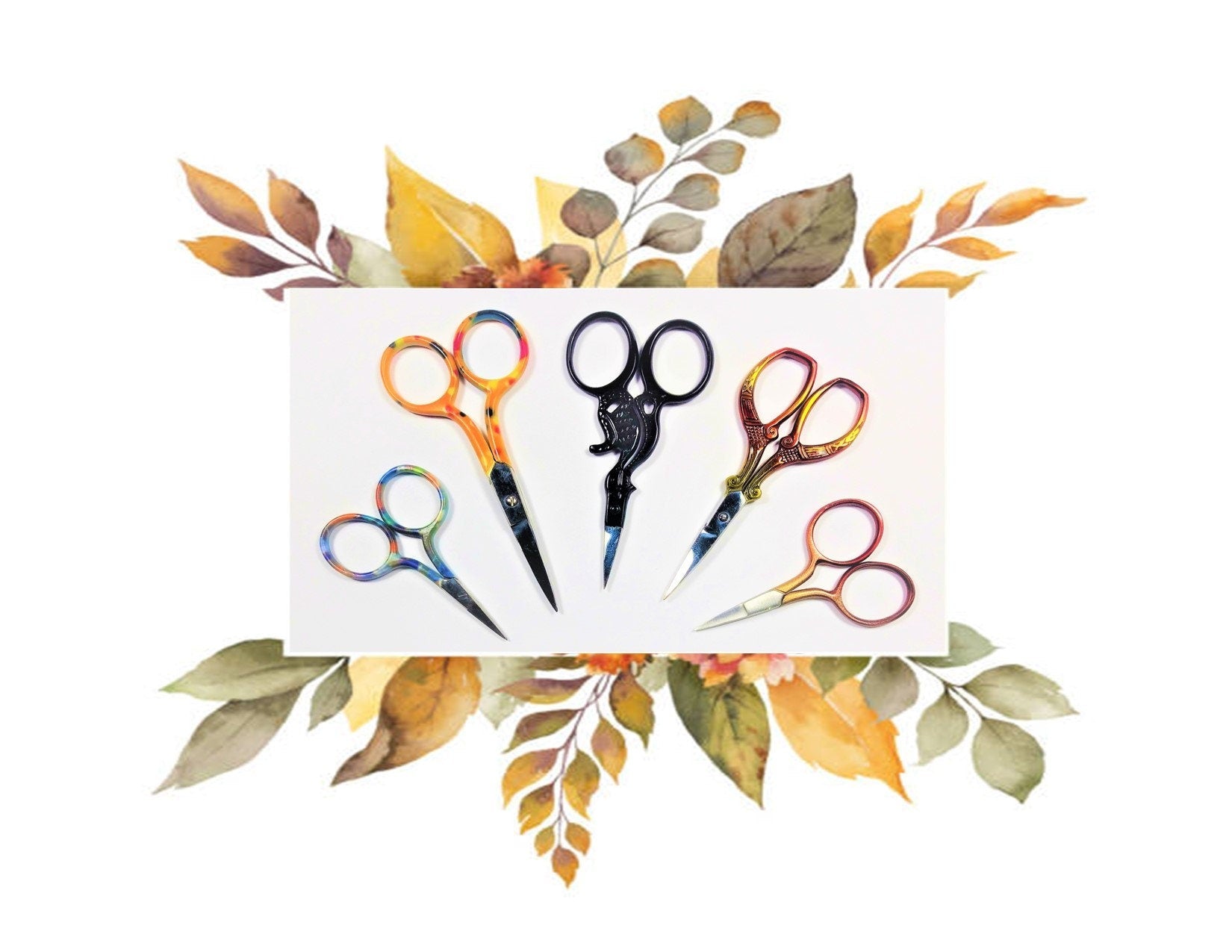 Needle-point scissors edge