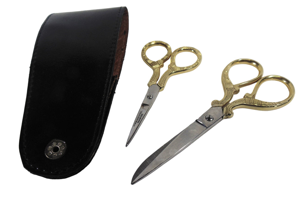 Ornate Gold Scissors Set