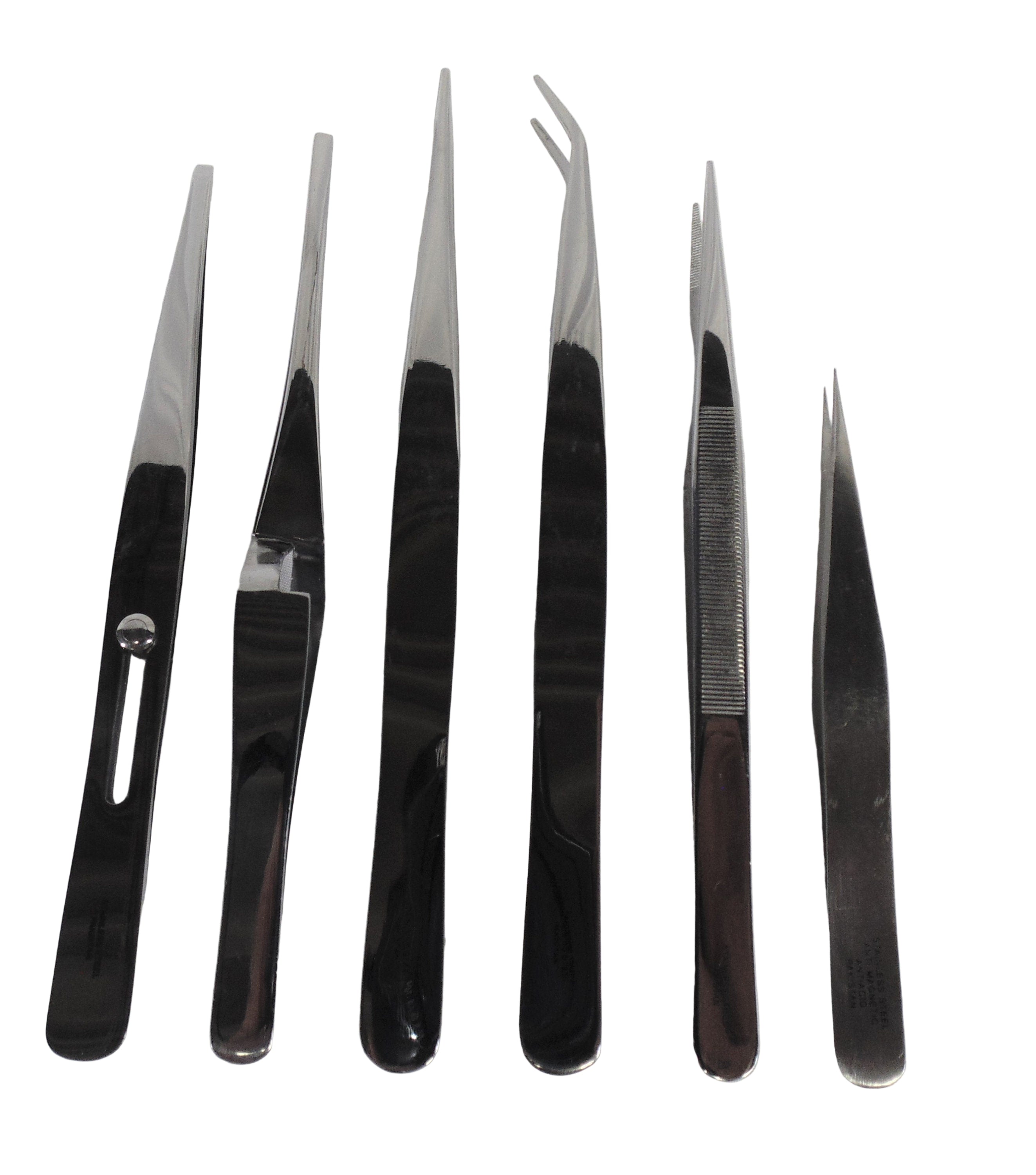 Reverse Action Tweezers Set