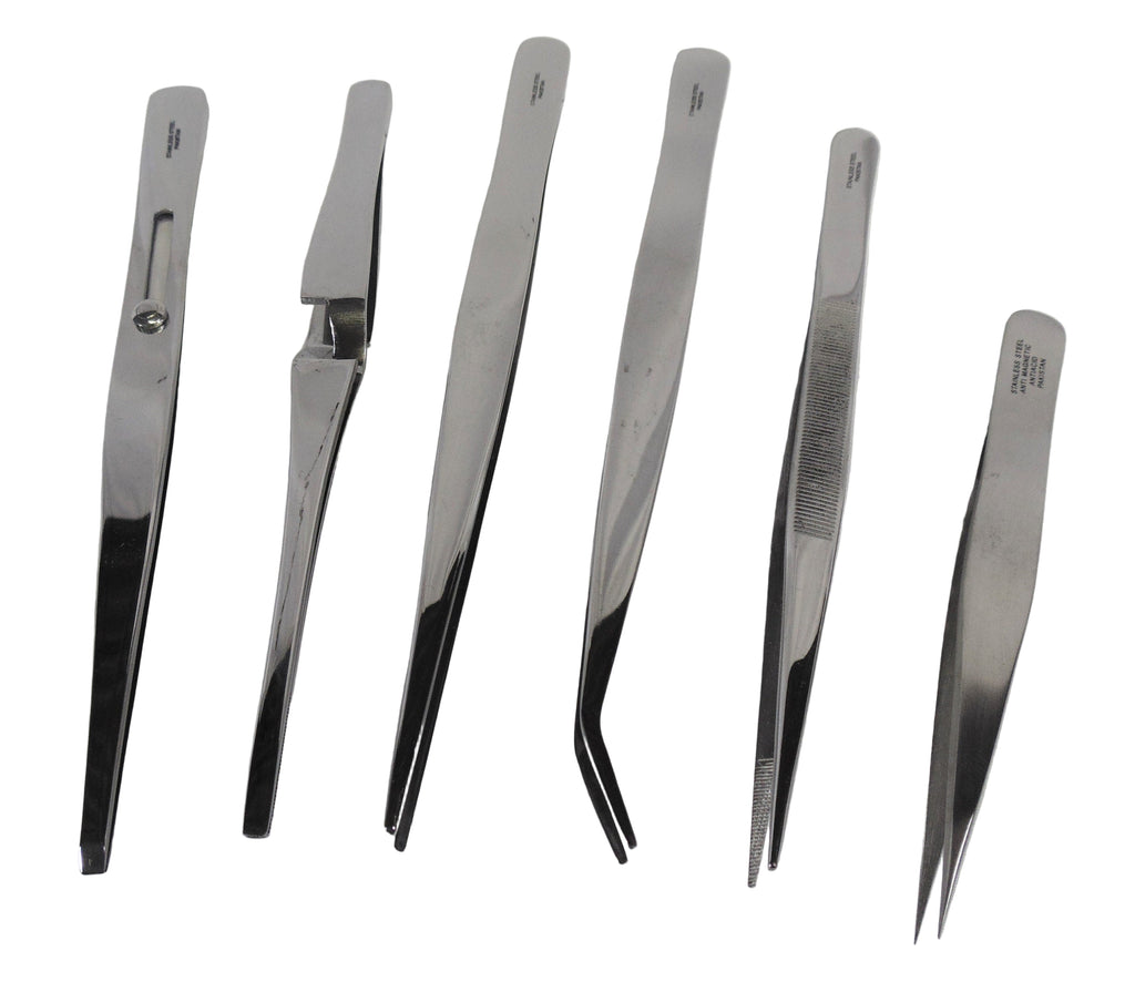 Reverse Action Tweezers Set