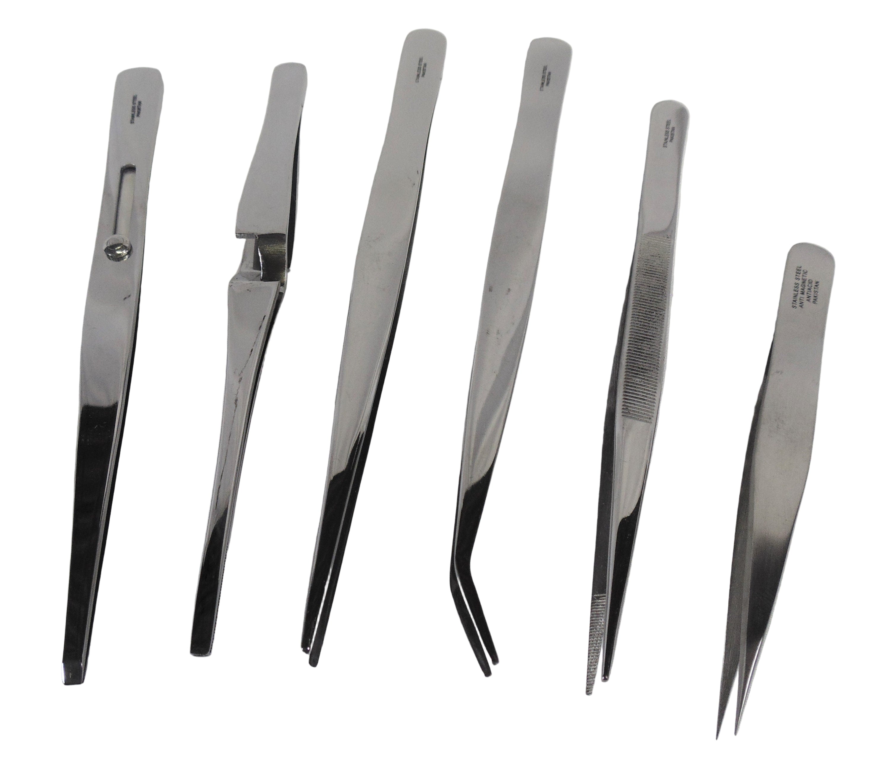 Reverse Action Tweezers Set